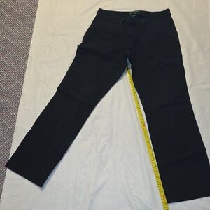 Ralph Lauren Black Curvy Jeans with Teal Label